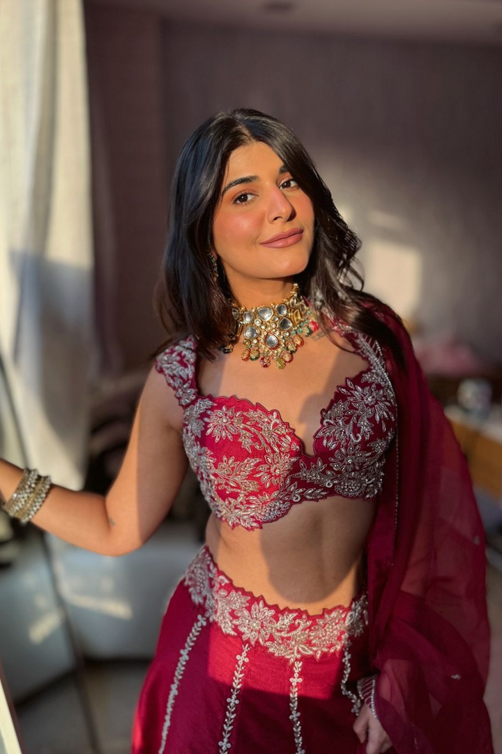 Deeksha Khurana in Adaah lehenga set