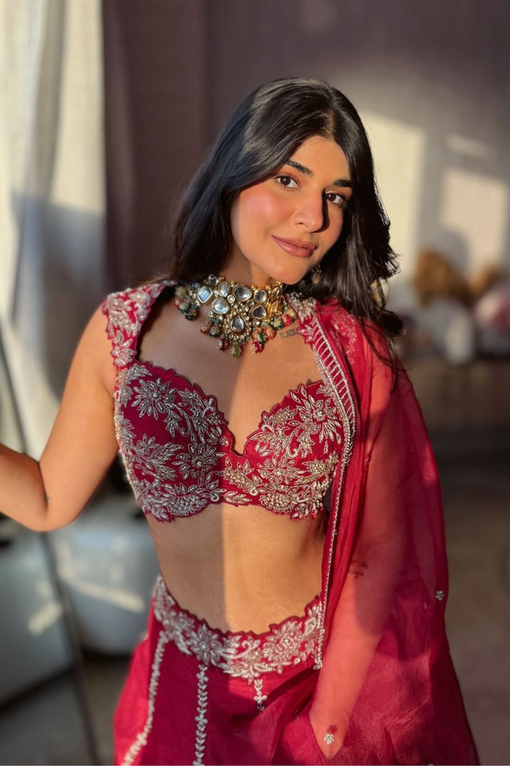 Deeksha Khurana in Adaah lehenga set