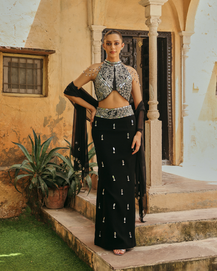 Blackjack skirt set