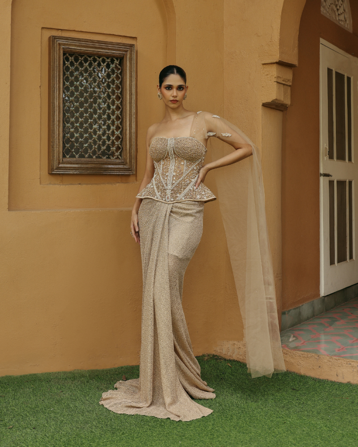 Noire drape set