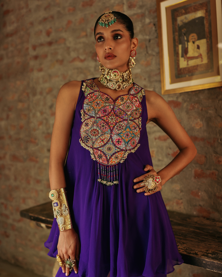 Mandala sharara suit