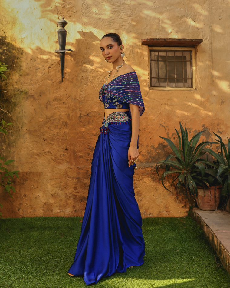 Mor albela drape set