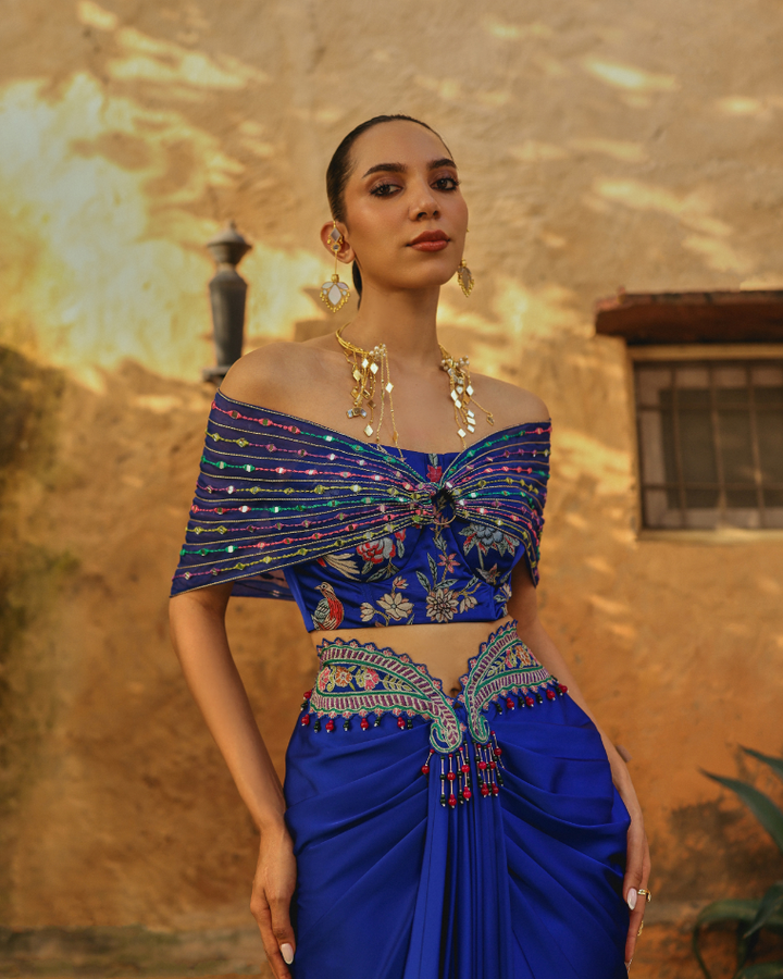 Mor albela drape set