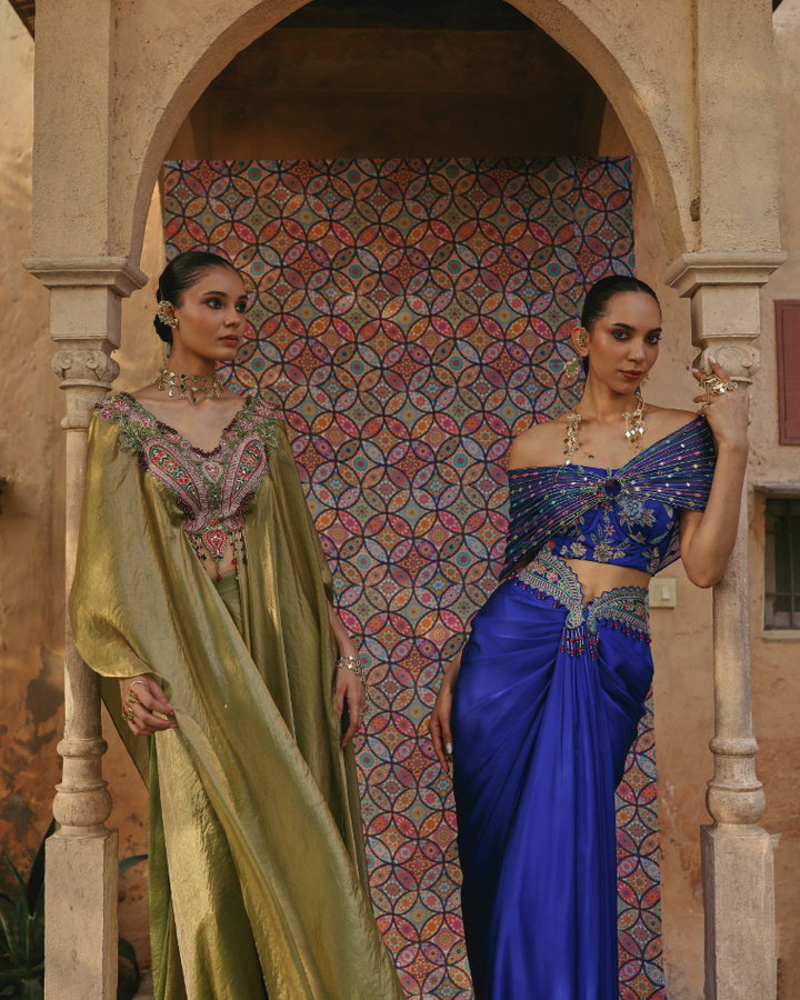 Aari goonj kaftan set
