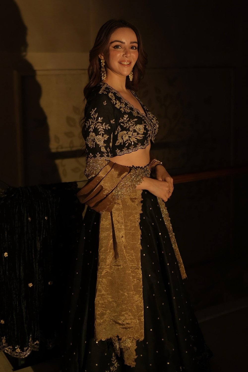 Simran Sethi in Kaaynat lehenga set