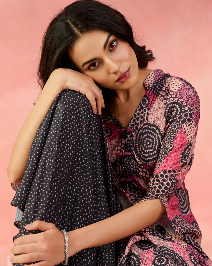 Cosmic dot kaftan set