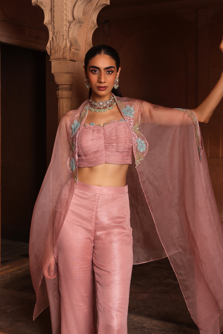 Pink chakra cape set