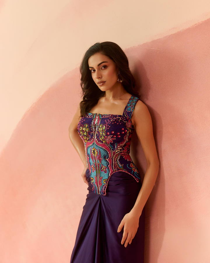 Purple Gypsy drape set