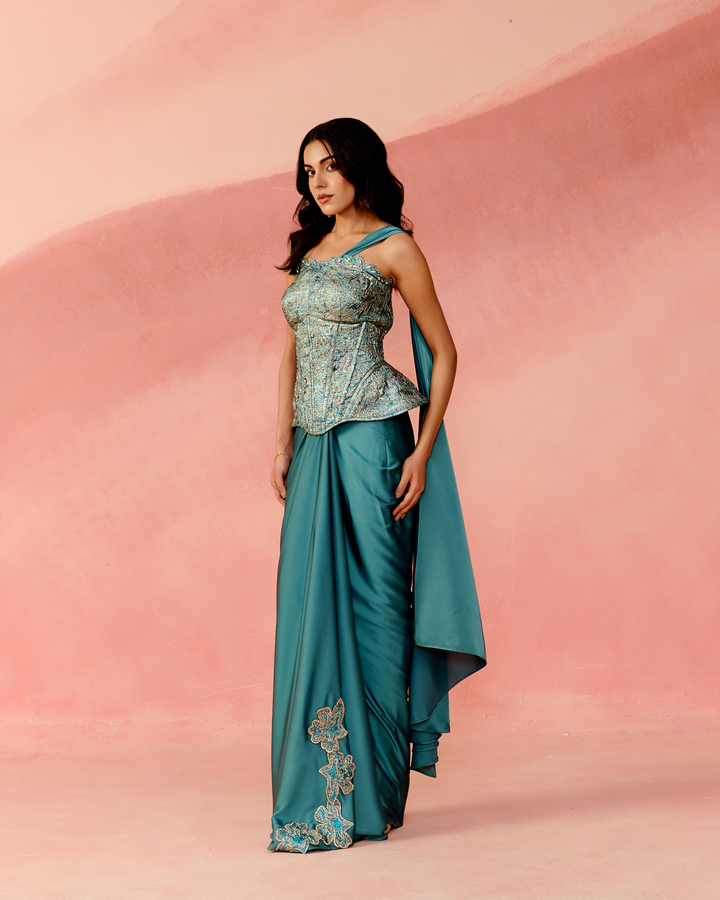Sapphire stardust set