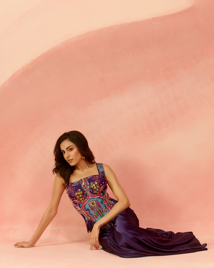 Purple Gypsy drape set