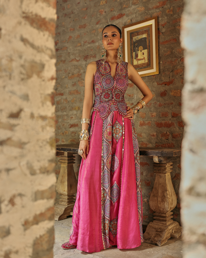 Prink sharara set