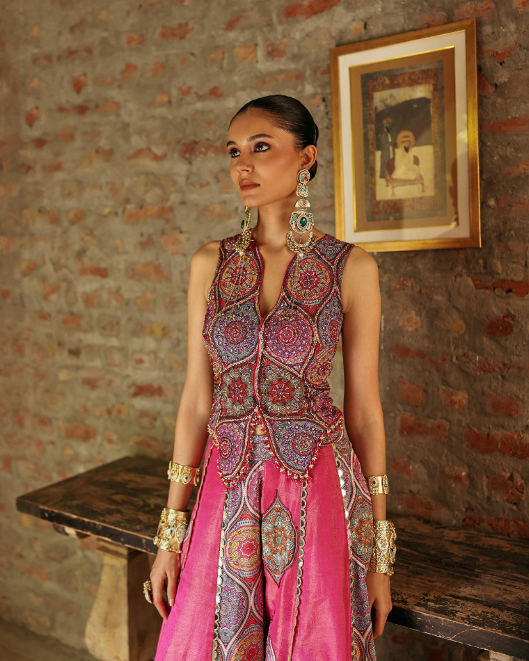 Prink sharara set