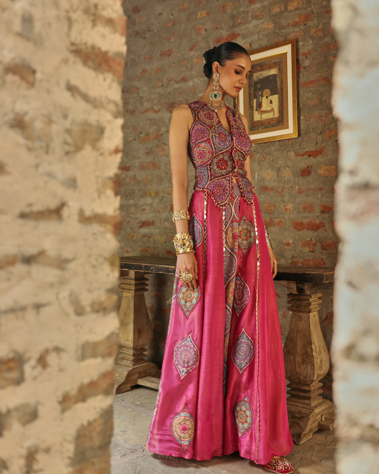 Prink sharara set