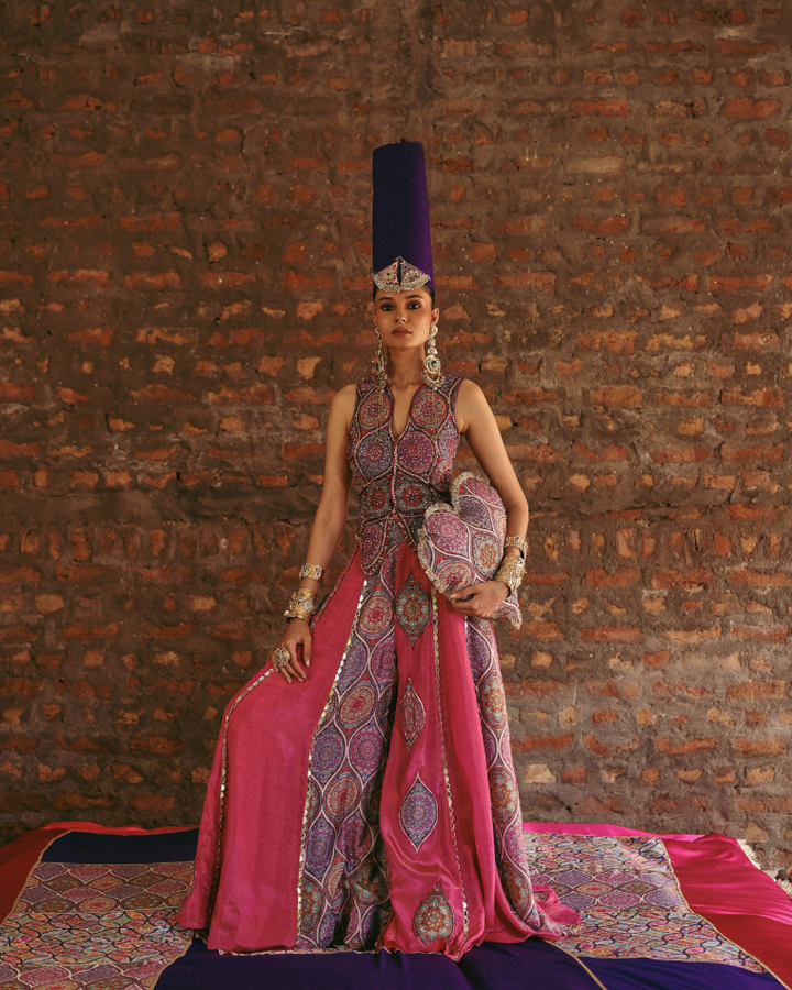 Prink sharara set