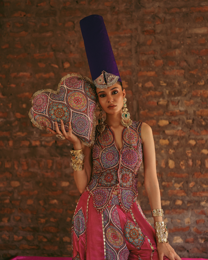 Prink sharara set