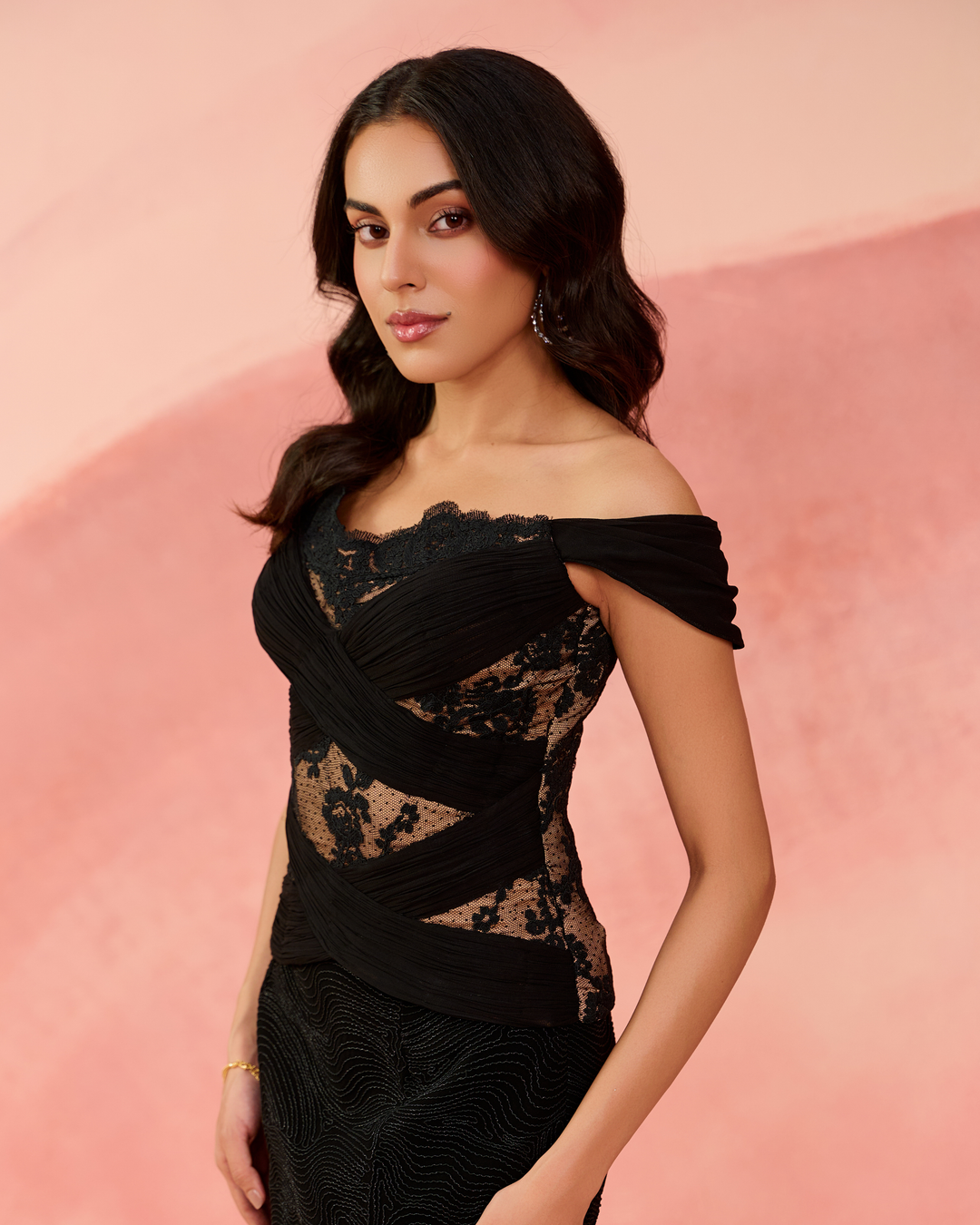 Black swan corset set