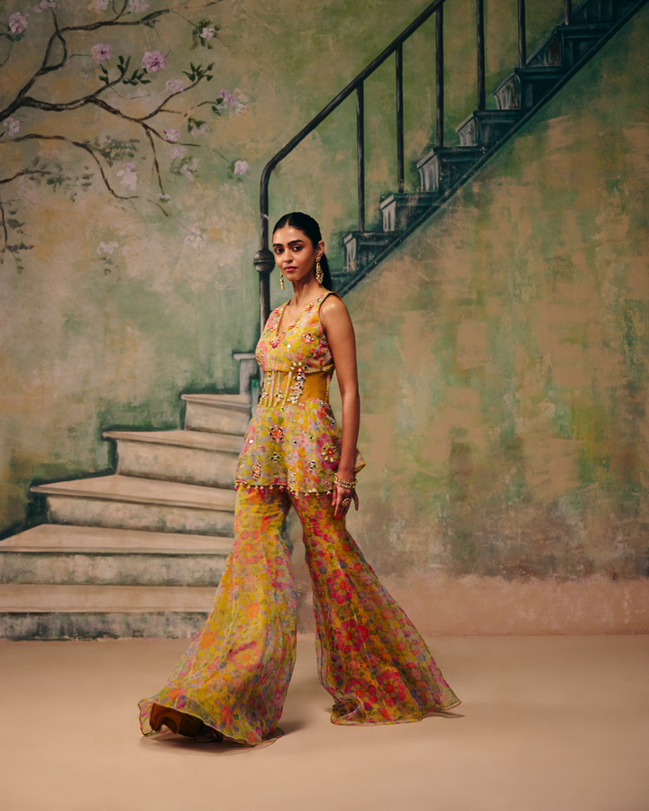 Huzoor Corset Sharara Set