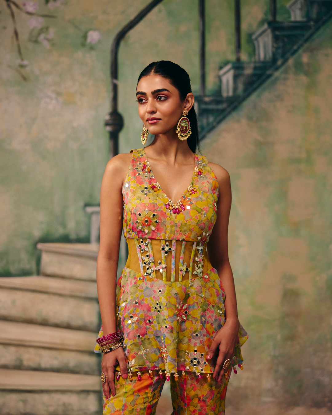 Huzoor Corset Sharara Set