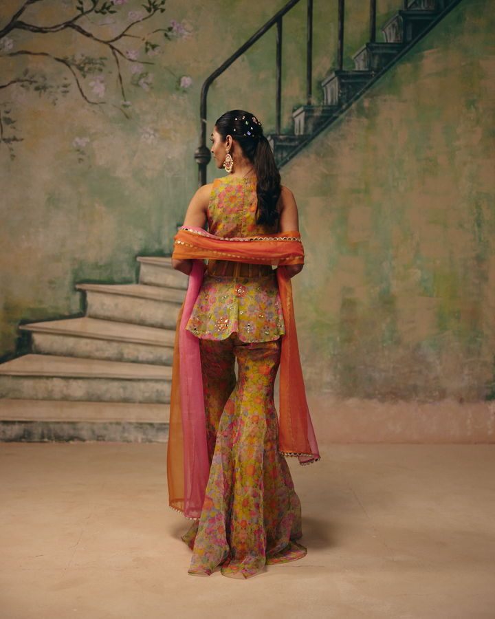 Huzoor Corset Sharara Set